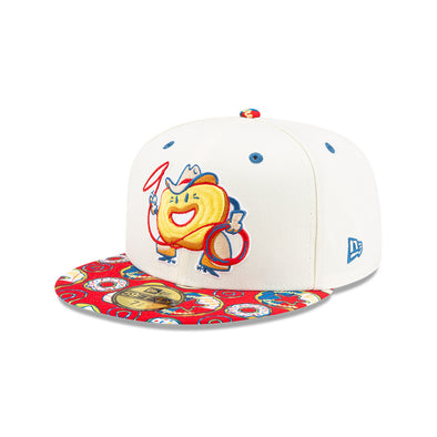 Round Rock Express New Era Donuts Custom Red Frosted & Sprinkled Donuts 5950