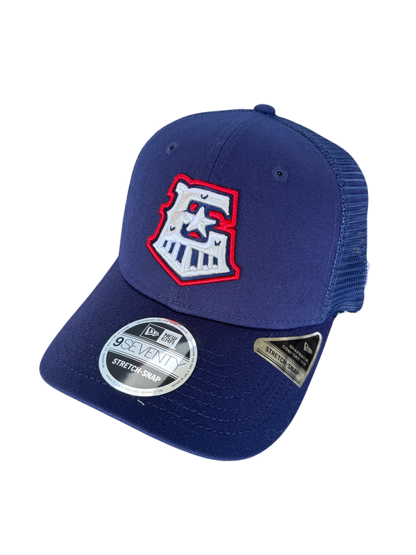 Round Rock Express New Era Youth Navy/Navy Mesh 970