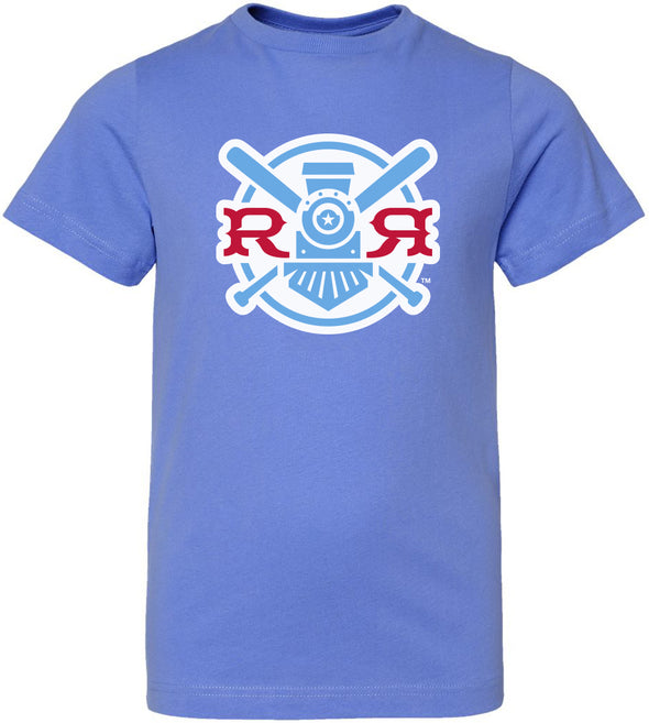 Round Rock Express Youth Light Blue Fauxback Tee