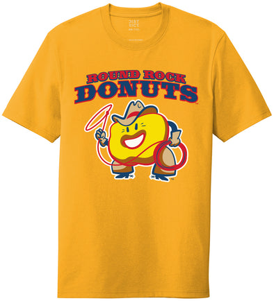Round Rock Donuts Yellow Batter Primary Tee Shirt
