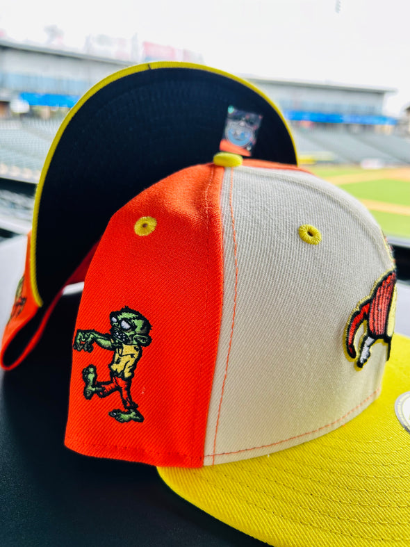 Round Rock Armadillo's Joe's Custom  Candy Corn-adillo 5950 Cap