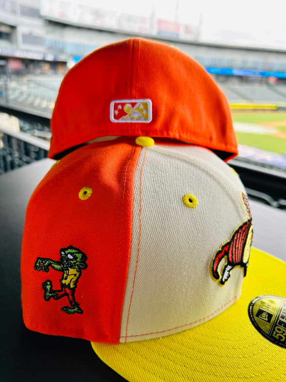 Round Rock Express New Era Armadillo's Custom  Candy Corn-adillo 5950