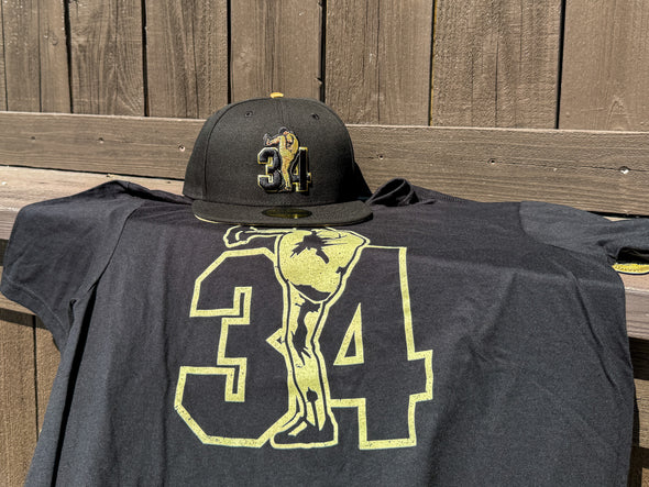 Nolan Ryan Foundation Black & Gold Tee