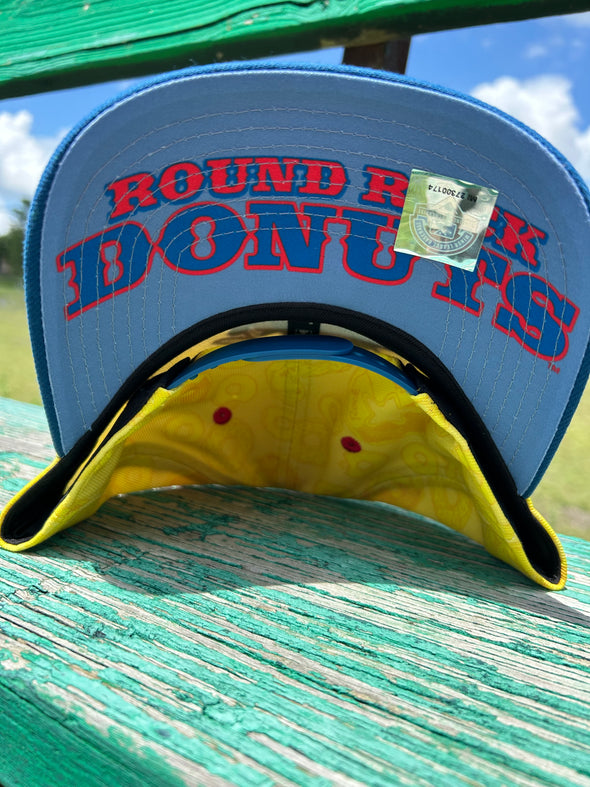 Round Rock Express New Era Donuts Custom Famous Yellow Batter 940 Cap