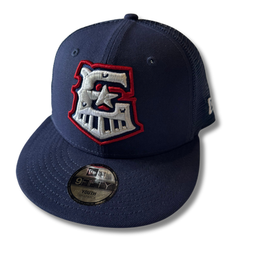 Round Rock Express New Era Youth Navy/Navy Mesh 950