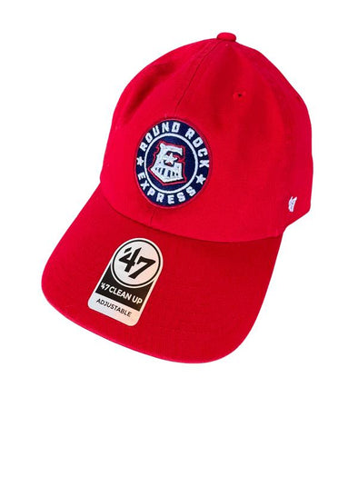 Round Rock Express 47 Brand Red Primary Clean Up