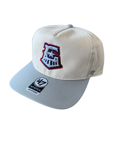 Round Rock Express 47 Brand Natrual/Strom Gray E-Train Hitch Cap