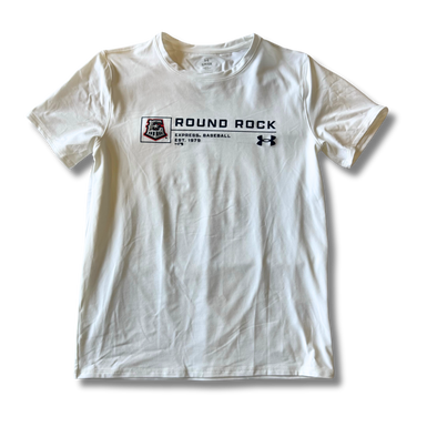 Round Rock Express Under Armour White E-Train Tech Tee