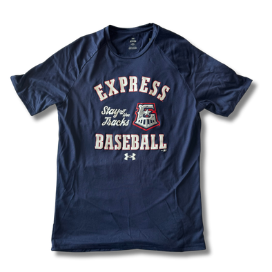 Round Rock Express Under Armour Navy E-Train Tech Tee