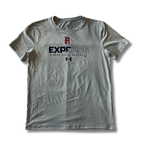 Round Rock Express Under Armour Mod Gray RR Tech Tee