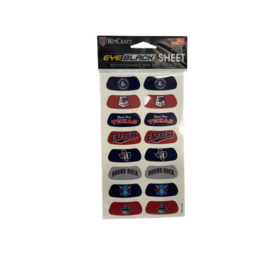 Round Rock Express Wincraft Eye black Sheet