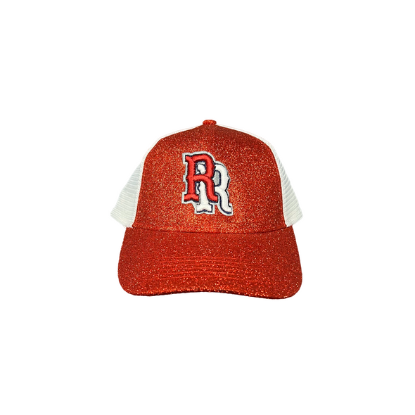 Round Rock Express Outdoor Cap Women's Ruby Red Glitter RR Cap