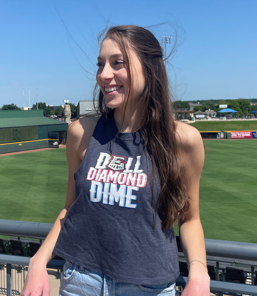 Round Rock Express Ladies Play Ball Y'all Tank Top LG