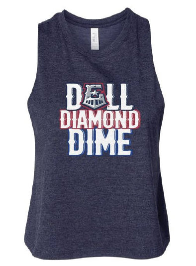 Round Rock Express Ladies Dell Diamond Dime Crop Top Tank