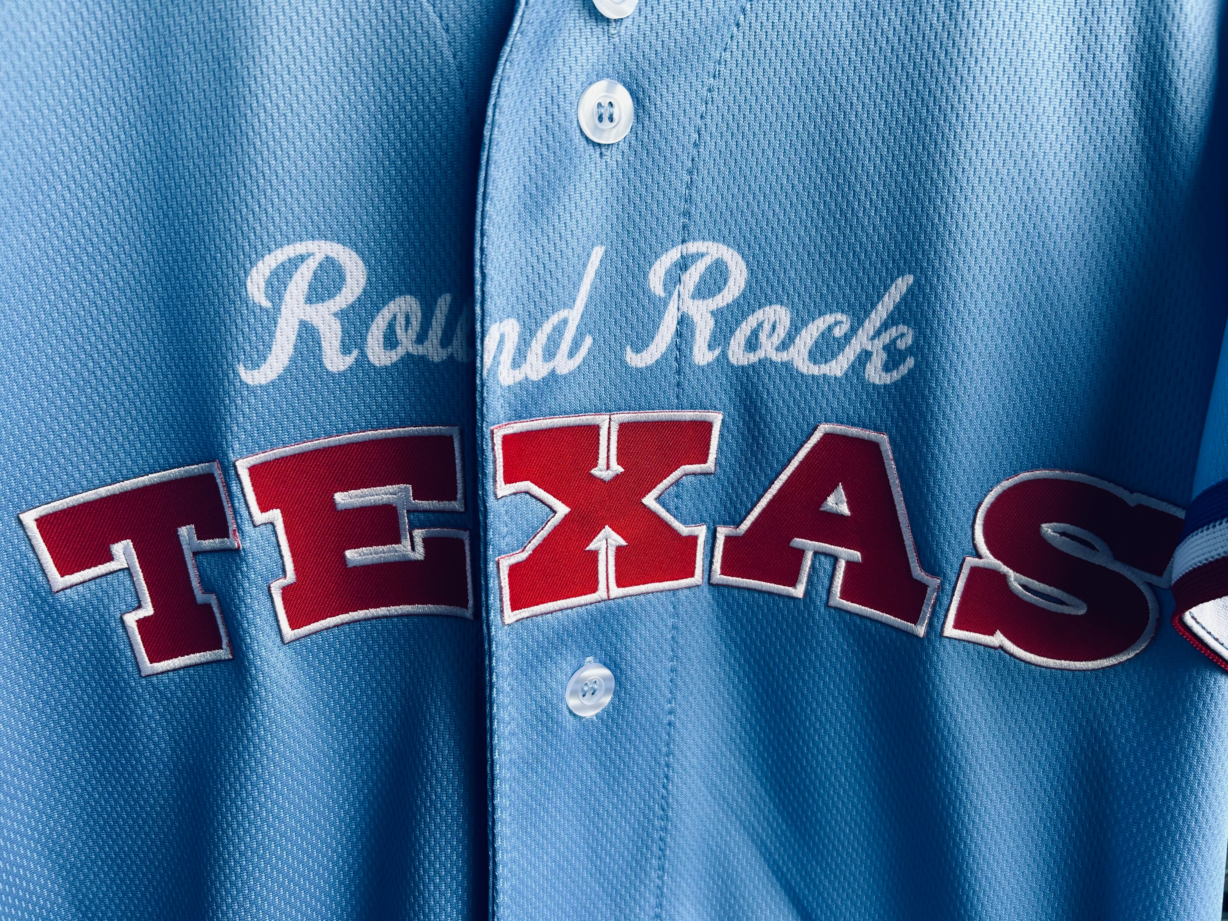 Round Rock Express 2022 Adult Fauxback Jersey Tackle Twill replica